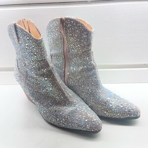 Betsey Johnson Emory Rhinestone Western Boot